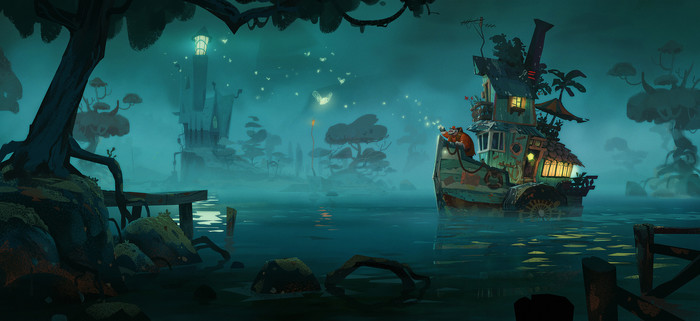 Lighthouse and Fireflies