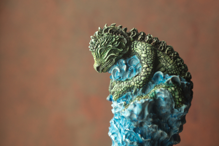 From the depths of the sea (Master model for casting) - My, The Dragon, Yacht, Models, Sculpture, Needlework with process, Sea Monsters, Wave, On the crest of a wave, Coub, Longpost