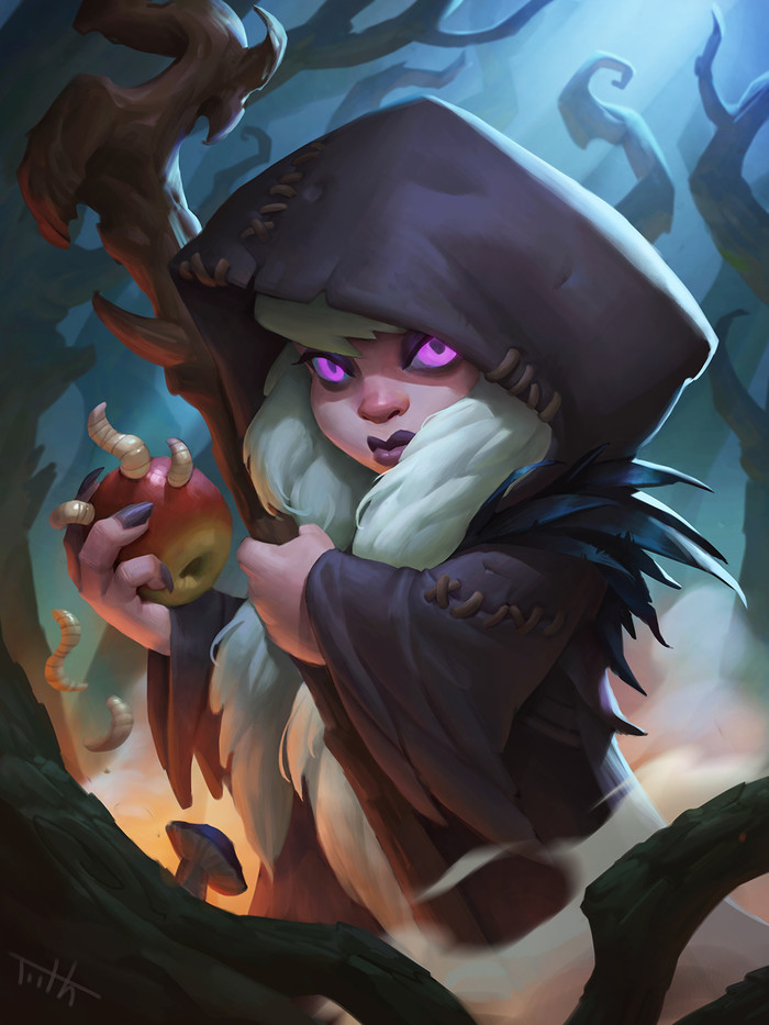 Blood Witch art - Art, Hearthstone, , Tooth Wu, Blizzard