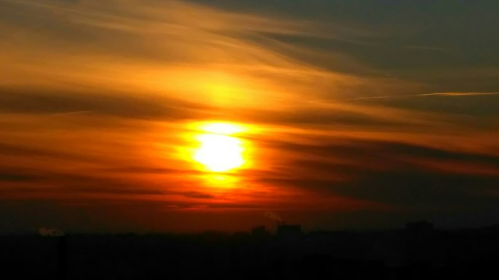 Sunset - The sun, dust, Evening, Today, Sunset, My