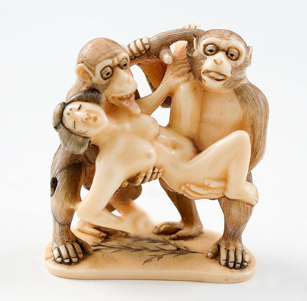 Netsuke - NSFW, Netsuke, Bone carving, Insects, Animals, Unclear, The photo, Longpost