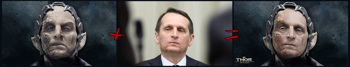 Nobody noticed the resemblance? ))) - My, Politics, Naryshkin, Sergey Naryshkin, Intelligence service, Thor, Photoshop, 