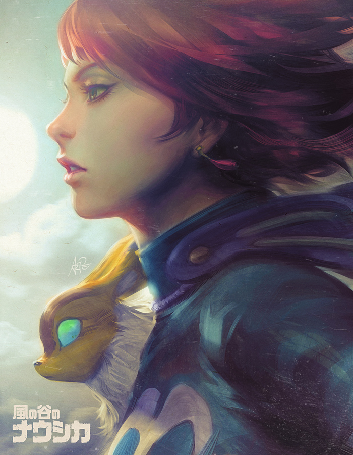 Nausicaa of the Valley of the Wind Anime Art, , Artgerm,    , Nausicaa