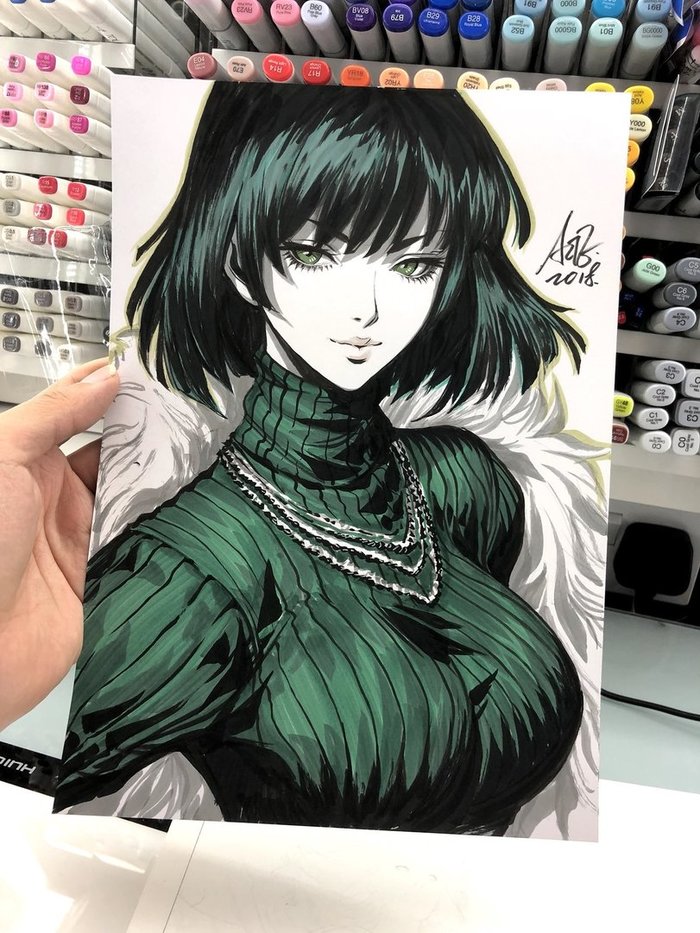 A couple of works by Stanley Lau - Anime art, Anime, Onepunchman, Fubuki, Tatsumaki, Artgerm, Longpost