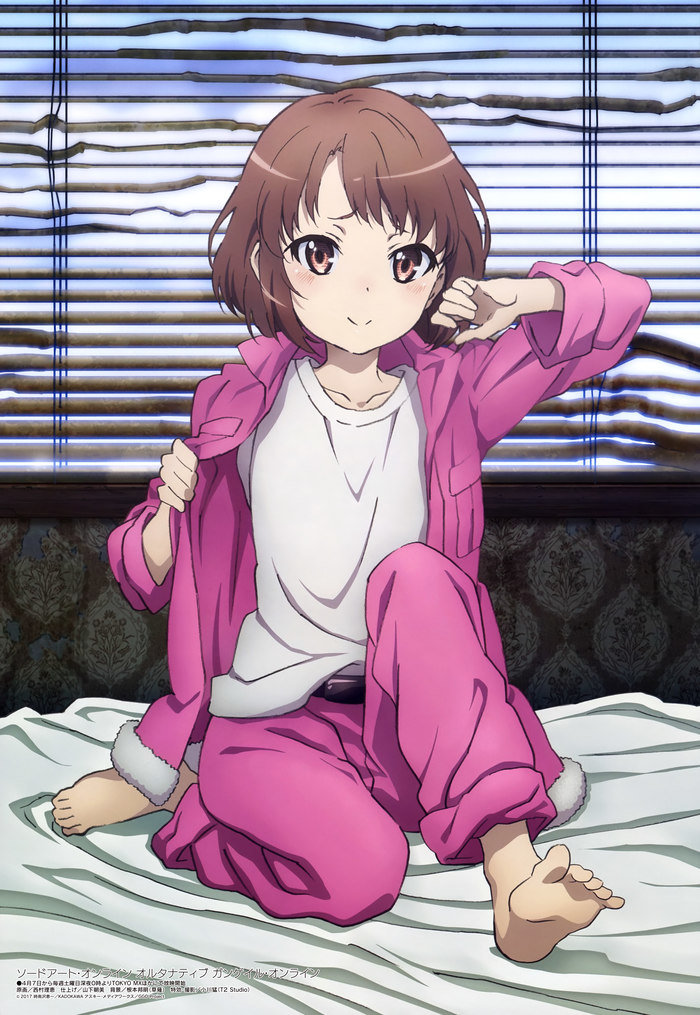 Sword art online alternative: GGO Sword Art Online, Llenn, Kohiruimaki karen, Anime Art, , 