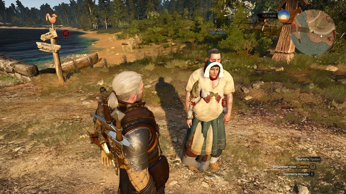 Boy in a girl? Or... - My, The Witcher 3: Wild Hunt, Bug, Play, The Witcher 3: Wild Hunt, Who are you?, What are you