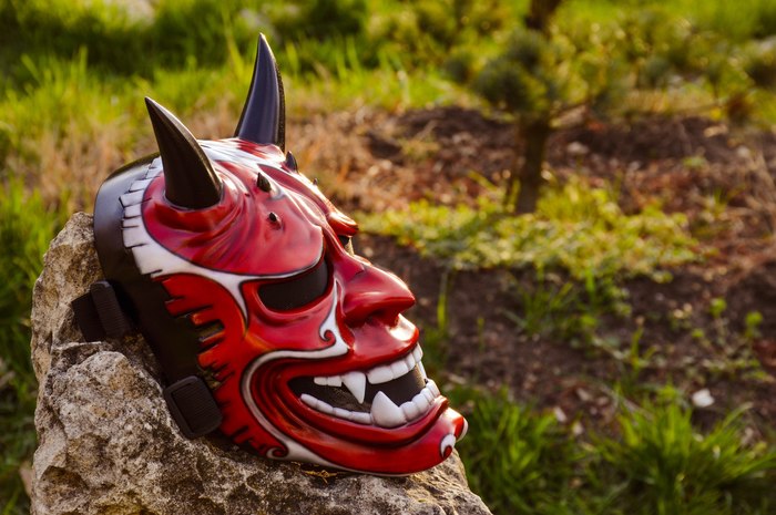 Japanese Demon Hannya Mask - My, Mask, Demon, Cosplay, 3D печать, Hannya, Demon they, Craft, With your own hands, Longpost