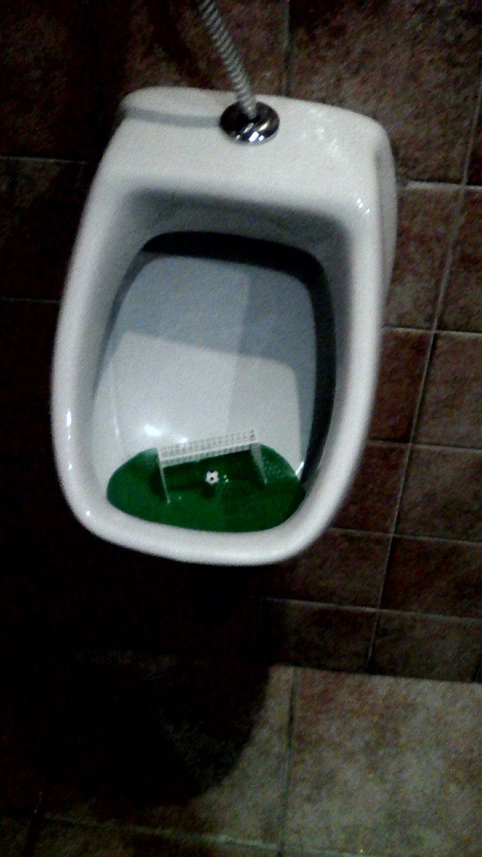 Urinal in cafe - Football, My, My, Toilet, Gates, Soccer ball