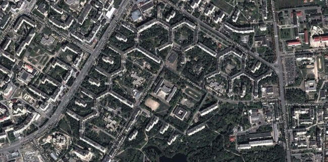 longest residential building - Building, Architecture, House, Lutsk, Longpost, The photo