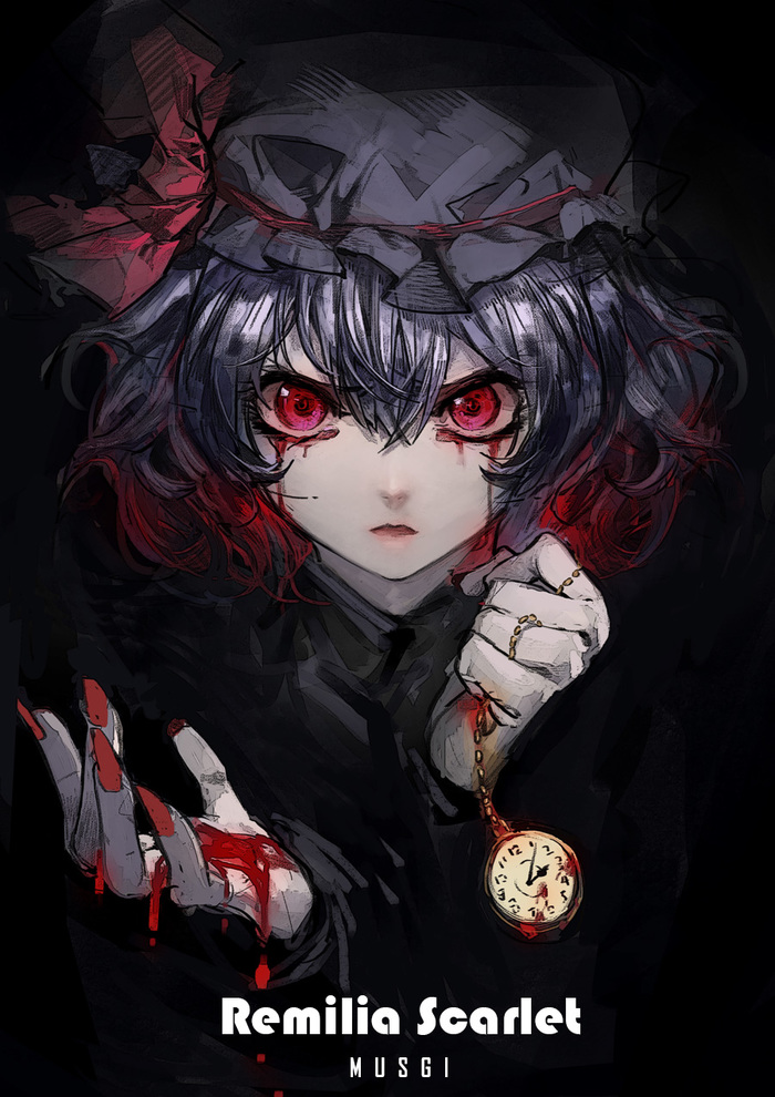 Remilia Scarlet - Anime Art, Аниме, Touhou, Remilia Scarlet, Hare