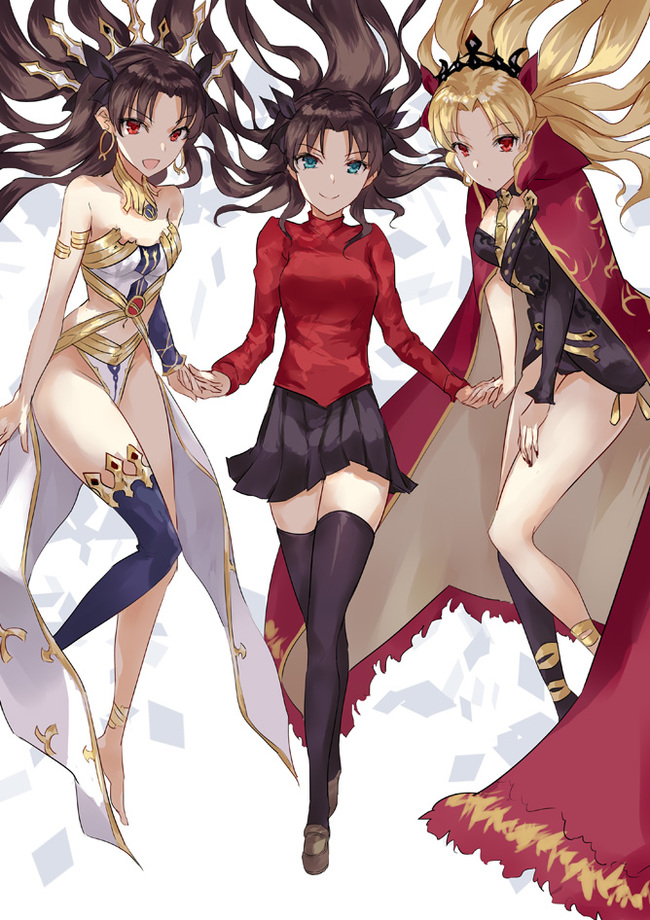 Fate Art - Anime, Anime art, Fate, Fate grand order, Tohsaka rin, Ereshkigal, Ishtar