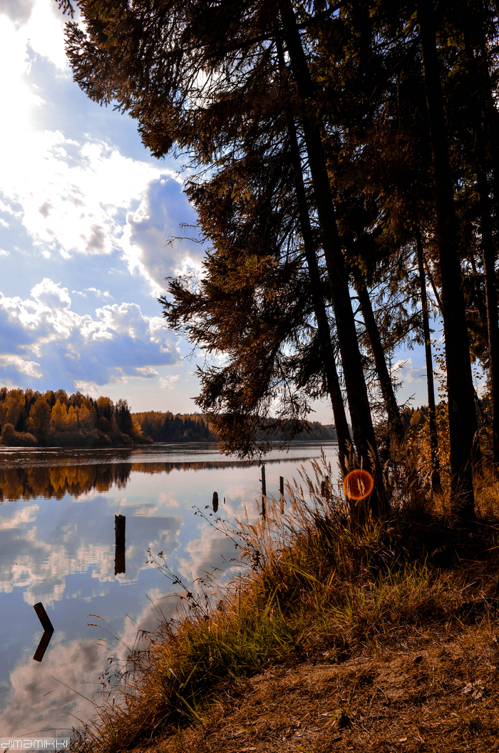 September is on fire. - My, Nature, Autumn, September, Forest, Pond