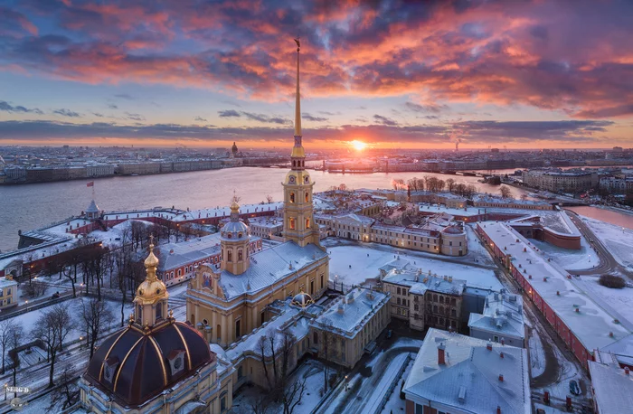 Hare Island - , Hare Island, Peter and Paul Cathedral, Saint Petersburg, Quadcopter, The photo