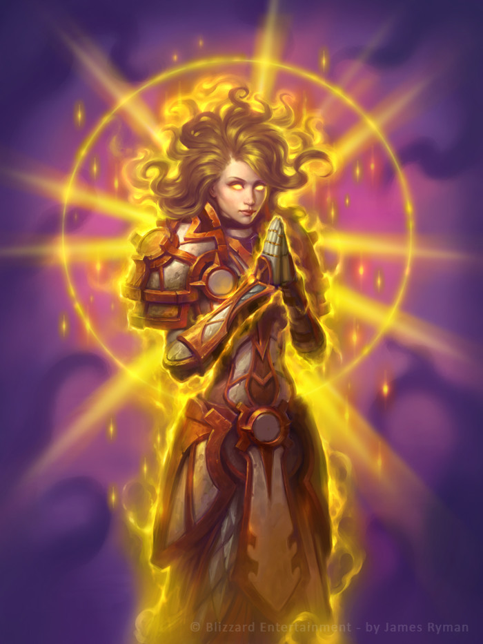 Paragon of Light for Hearthstone: The Witchwood - Арт, Игры, Hearthstone, James Ryman