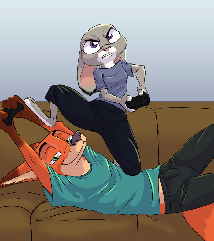 Duel - Zootopia, Zootopia, Nick and Judy, Akiric, Game console