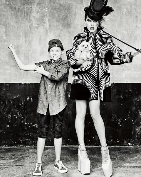 Milla Jovovich and her daughter Ever for the new issue of Egoste magazine. - Milla Jovovich, Family, Actors and actresses, Magazine, Longpost, , Ever Anderson