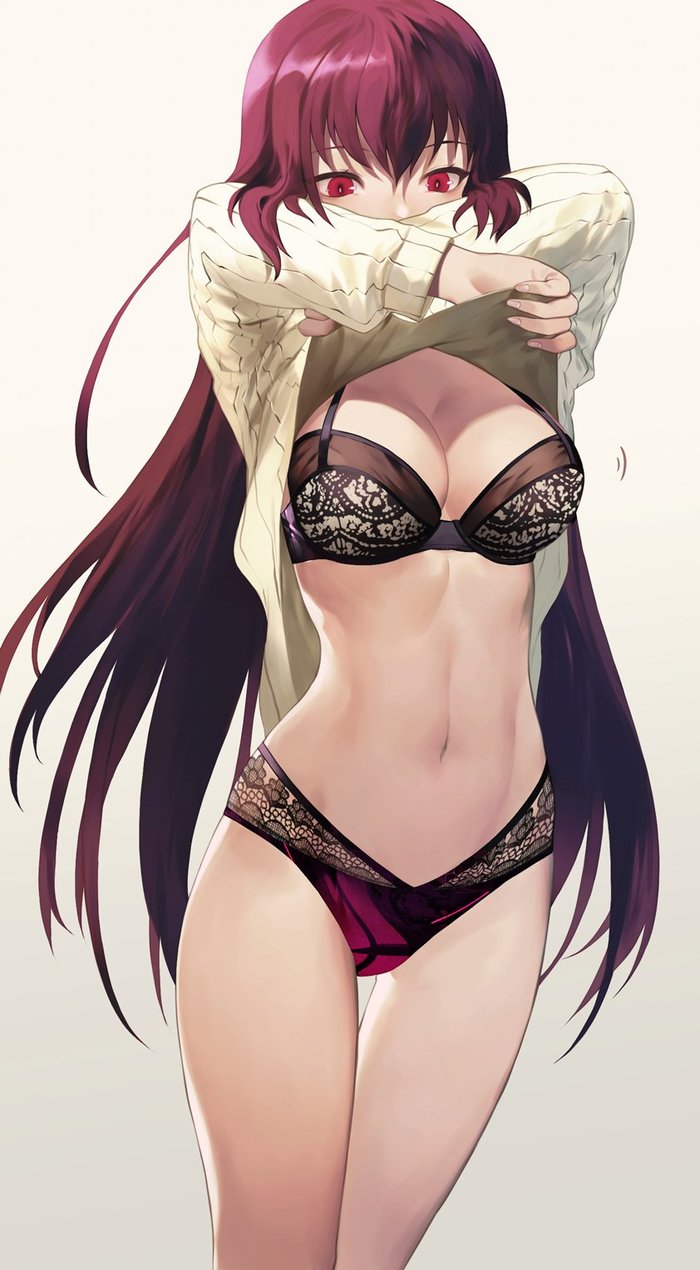 Scathach - NSFW, Fate, Scathach, Fate grand order, Underwear, Anime, Anime art