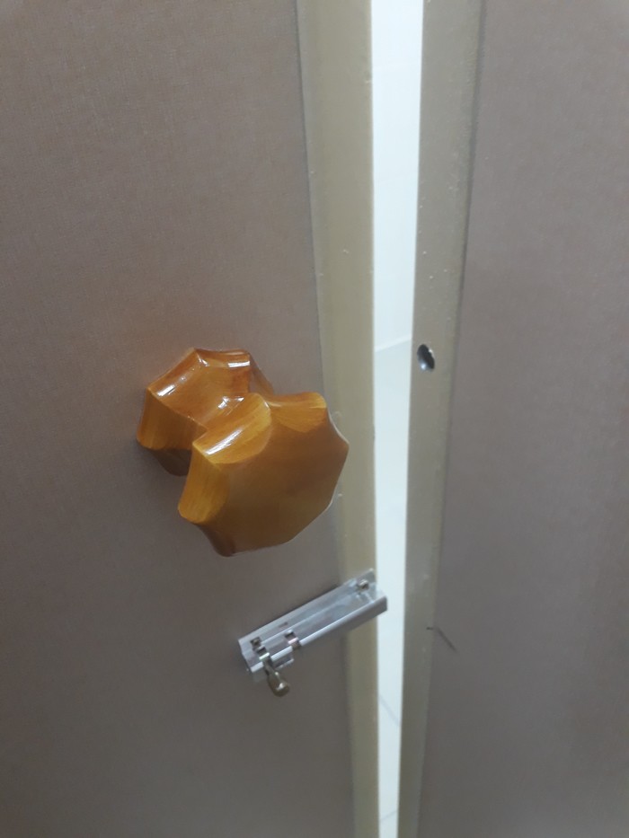 Toilet locks of my uni - My, Ingenious, I'm an engineer with my mother