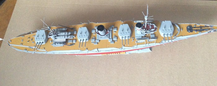 Model battleship Poltava - My, , Models, Stand modeling, Longpost, Ship