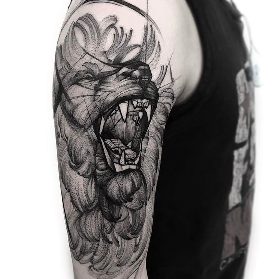 Lions Compilation - Tattoo, Graphics, , Longpost, A selection