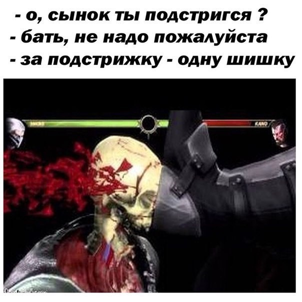 За подстрижку шишку - Батя, Mortal Kombat