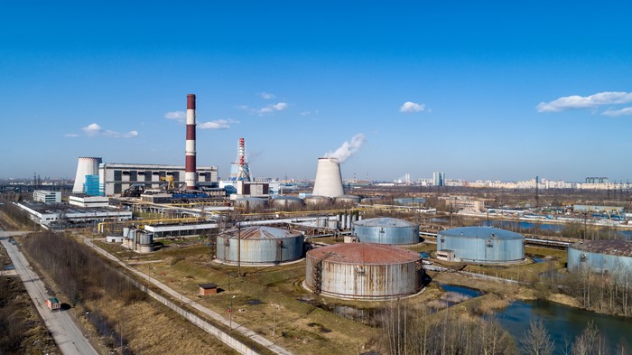 Just Southern Thermal Power Plant - My, CHP, Saint Petersburg, Quadcopter, Aerial photography