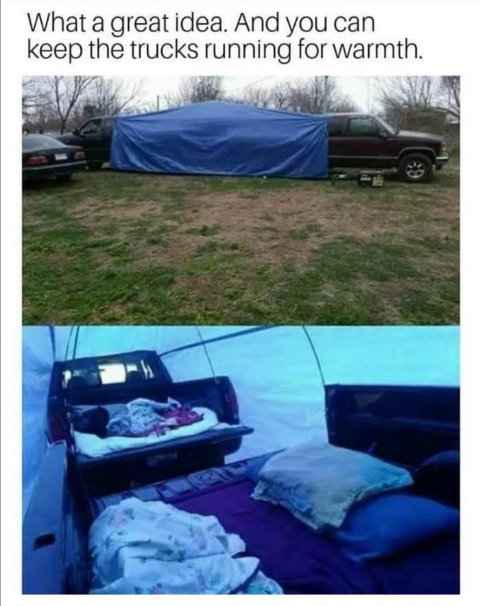 What a great idea! - Stupidity, America, Do not repeat, Danger, Darwin Prize, Auto, Relaxation, Tent