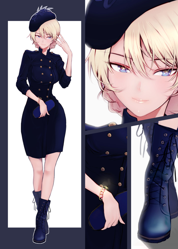 Her Royal Highness Girls und Panzer, Darjeeling, , Anime Art