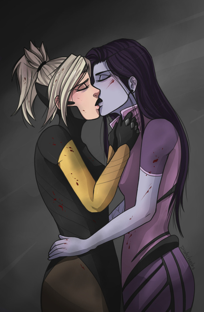 Widowmaker&Mercy Overwatch, Widowmaker, Mercy, , Dinochoobs, 