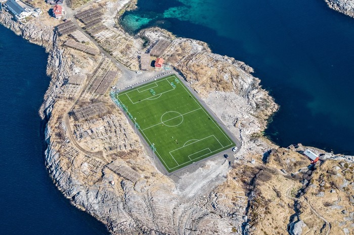 Beautiful Norway. - Stadium, Dried fish, Norway, Football, The photo, In contact with, beauty, Longpost
