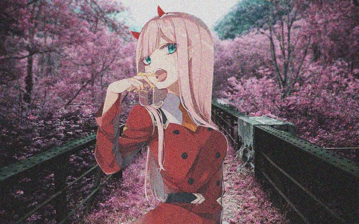 Zero Two - Anime Art, Zero Two, Darling in the Franxx, Милый во Франкcе