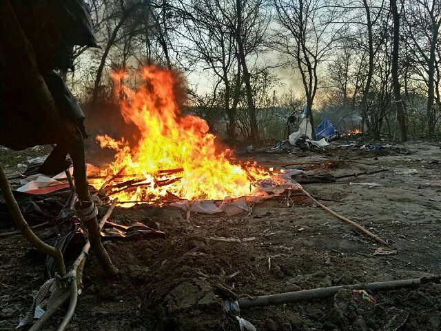 Roma camp on Lysaya Gora burned down in Kyiv. - I hate fucking gypsies, Gypsies, Fire, S14, Activists, , Not politics, Burning