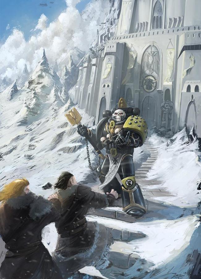 Прибытие свежих рекрутов - Warhammer 40k, Adeptus Astartes, Imperial Fists, Wh Art