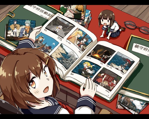 Воспоминания - Kantai Collection, Inazuma, Ikazuchi, Ooyodo, Аниме, Anime Art, Длиннопост