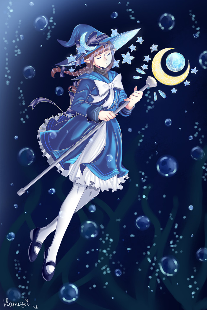 Wadanohara - My, Anime, Anime art, Wadanohara, , Watgbs