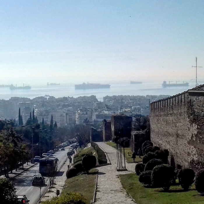 Thessaloniki. - My, Greece, Thessaloniki, Town, Europe, Sea, View