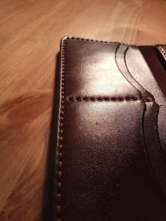 Genuine leather wallet. - My, Leather, Natural leather, Wallet, Purse, With your own hands, , Leather craft, Longpost