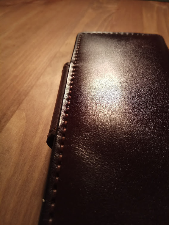 Genuine leather wallet. - My, Leather, Natural leather, Wallet, Purse, With your own hands, , Leather craft, Longpost