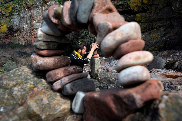 European Championships in laying stones in Dunbar (16 photos) - A rock, Shore, Scotland, Competitions, The photo, Longpost