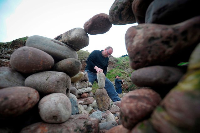 European Championships in laying stones in Dunbar (16 photos) - A rock, Shore, Scotland, Competitions, The photo, Longpost