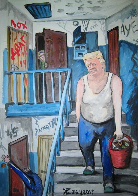 A minute before the imposition of new sanctions - Art, Caricature, , Trump, Not politics