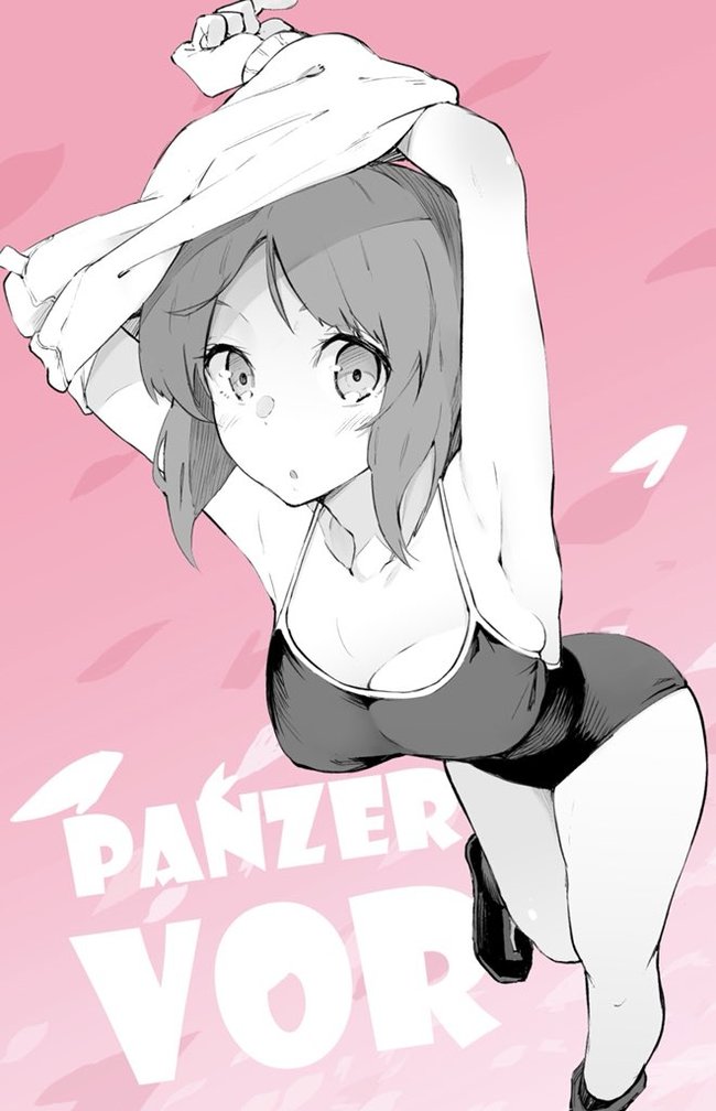 A selection of tank girls - NSFW, Girls und panzer, Anime art, A selection, Pantsu, Longpost