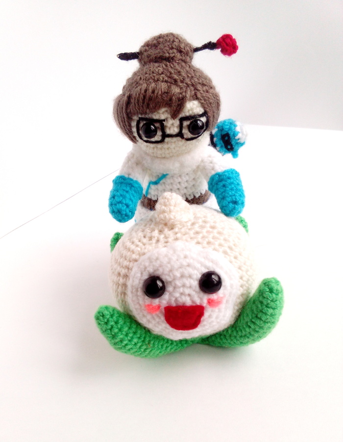 Characters from Overwatch - My, , Knitting, Overwatch, Tracer, Mei, Amigurumi, Gamers, Blizzard, Longpost