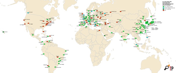 Карта всех городов мира, имеющих метрополитен Карта мира, География, Город, Метро, Страны, Транспорт