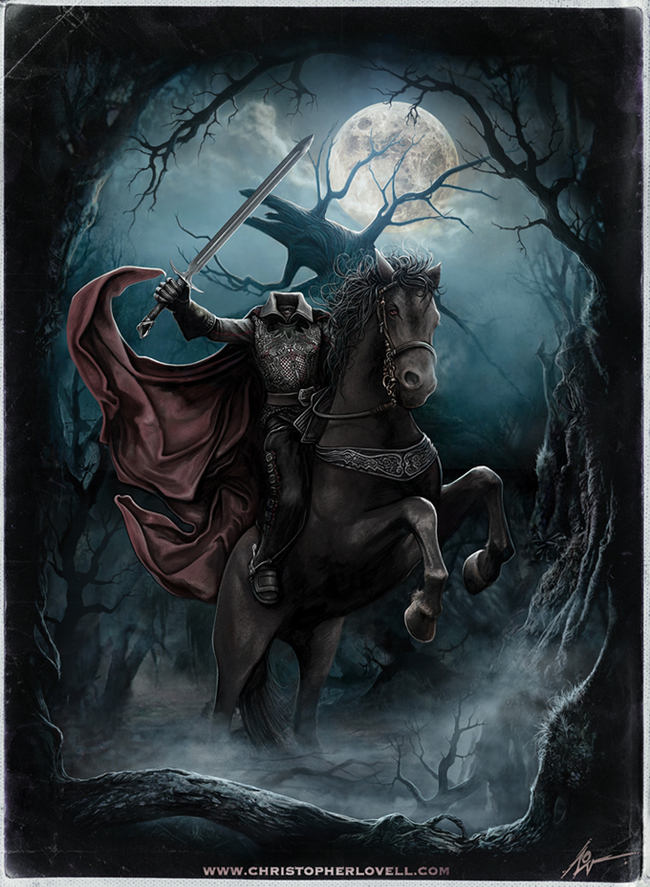 Sleepy Hollow - Headless Horseman - Art, Sleepy Hollow, Headless horseman, 