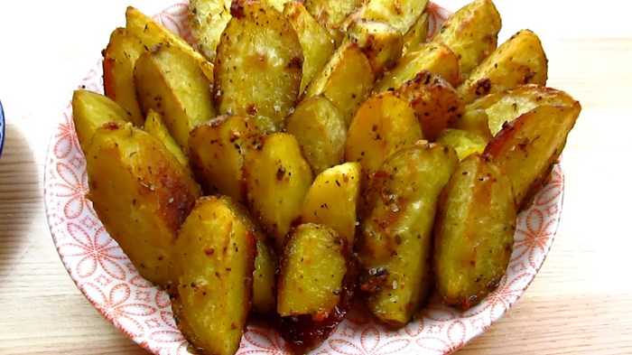  -   / Rustic potatoes in the oven , , , ,   