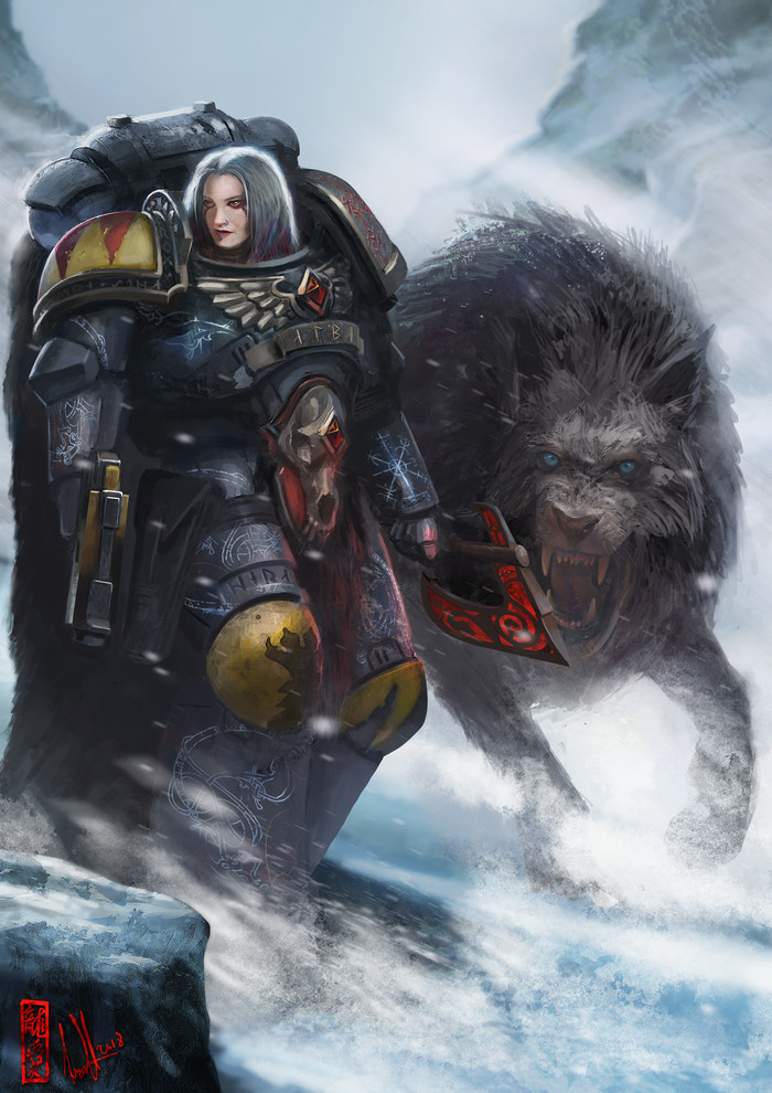    ! Warhammer 40k, Space wolves,  63, Wh Art