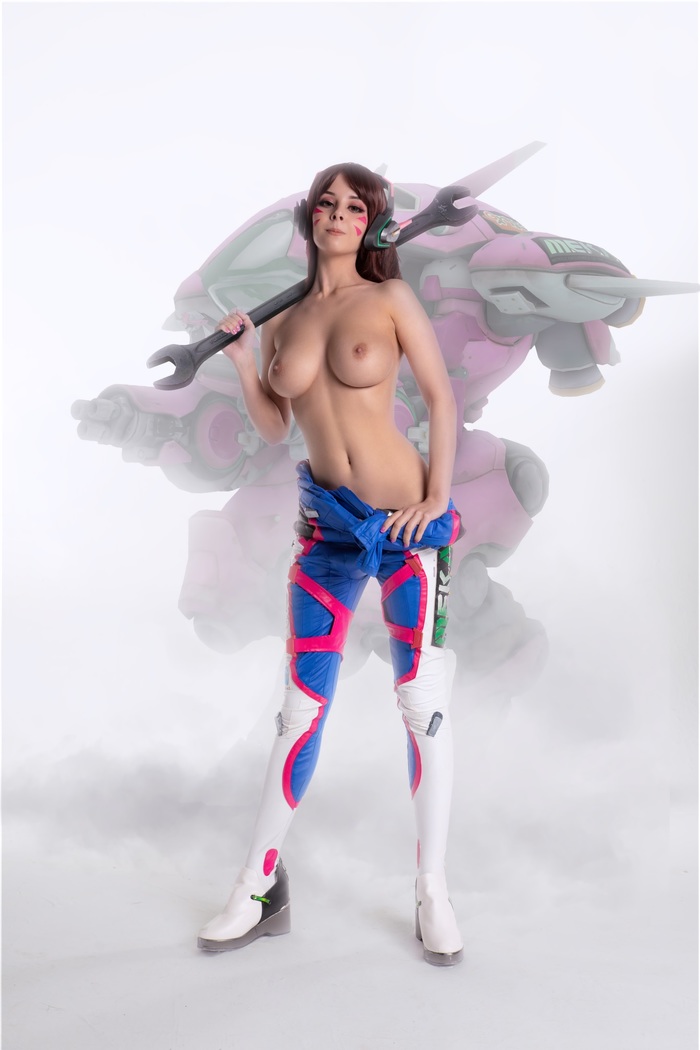 D.va от Хелички - NSFW, Disharmonica, Helly Von Valentine, Dva, Косплей, Сиськи, Клубничка, Длиннопост, Overwatch