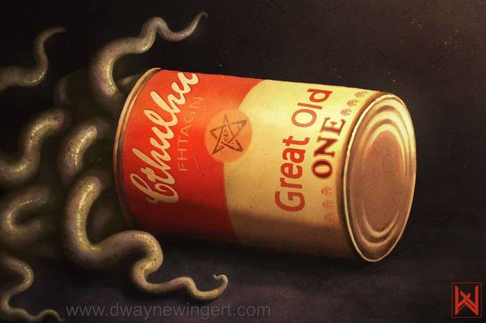 Cthulhusoup - Howard Phillips Lovecraft, Soup, Cthulhu, Art, Tentacles, Jar