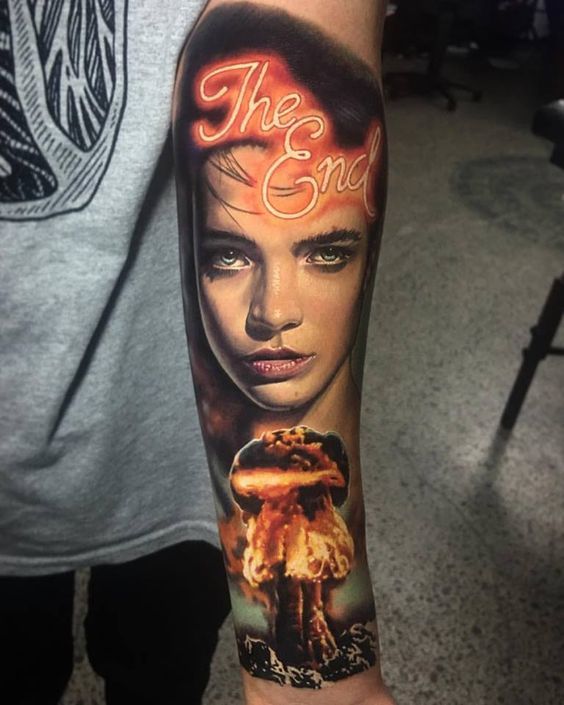 That's it guys! - Tattoo, Explosion, Tattoo on the arm, Realism, 